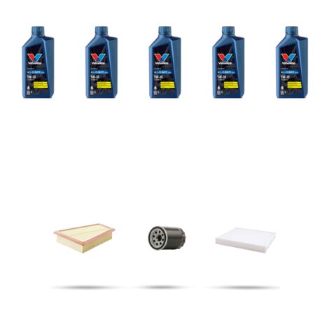 Kit tagliando 3 FILTRI e 5L OLIO compatibile con Ford Transit Tourneo Courier 1.0 EcoBoost 74kw dal 2014
