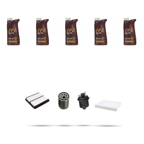 Kit tagliando 3 FILTRI e 5L OLIO compatibile con Honda Capa 1.5 16v 72kw dal 1998