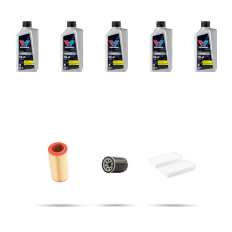 Kit tagliando 3 FILTRI e 5L OLIO compatibile con Honda Civic VII 2.0 147kw dal 2001