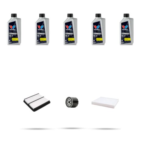 Kit tagliando 3 FILTRI e 5L OLIO compatibile con Honda Civic X 1.6 88kw dal 2018