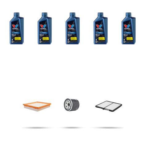 Kit tagliando 3 FILTRI e 5L OLIO compatibile con Hyundai Coupe II 2.7 123kw (GK) dal 2002