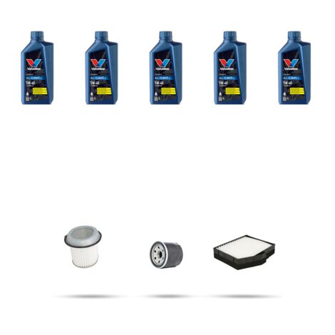 Kit tagliando 3 FILTRI e 5L OLIO compatibile con Hyundai H1 Starex 2.4 99kw dal 2001