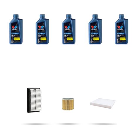 Kit tagliando 3 FILTRI e 5L OLIO compatibile con Hyundai Kona 1.6 CRDi 100kw dal 2017