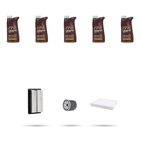 Kit tagliando 3 FILTRI e 5L OLIO compatibile con Hyundai Santa Fe III 2.4 GDI 138kw dal 2015