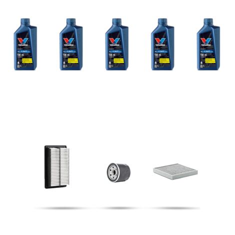 Kit tagliando 3 FILTRI e 5L OLIO compatibile con Hyundai Sonata VII 2.0 124kw dal 2017