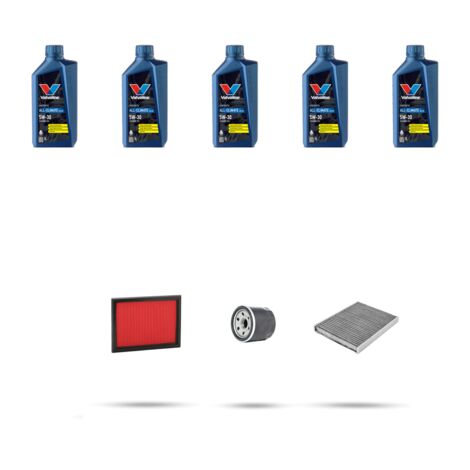 Kit tagliando 3 FILTRI e 5L OLIO compatibile con Infiniti EX 37 v6 235kw dal 2010