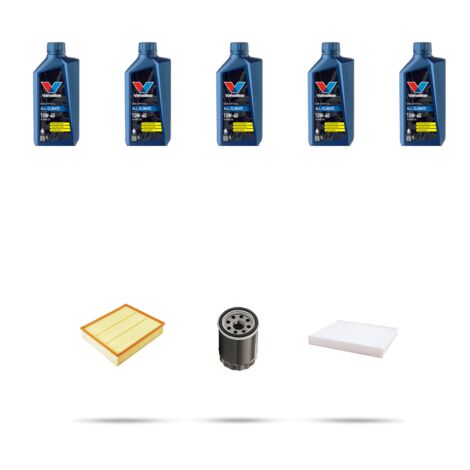 Kit tagliando 3 FILTRI e 5L OLIO compatibile con Isuzu D-Max 2.5 D 74kw dal 2002