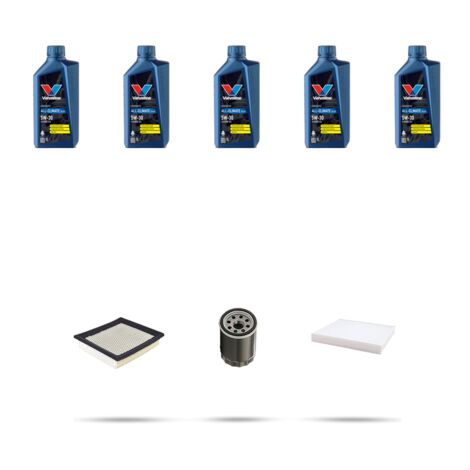 Kit tagliando 3 FILTRI e 5L OLIO compatibile con Jeep Compass 2.4 16V 125kw dal 2006
