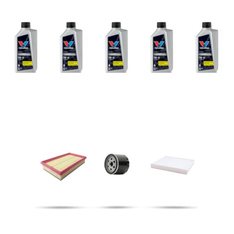 Kit tagliando 3 FILTRI e 5L OLIO compatibile con Jeep Compass II (MP) 1.3 110kw dal 2020