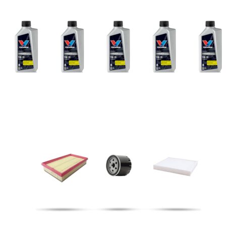 Kit tagliando 3 FILTRI e 5L OLIO compatibile con Jeep Compass II (MP) 1.3 96kw dal 2020
