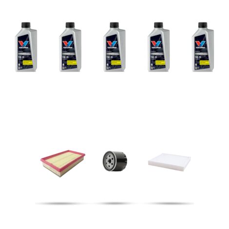 Kit tagliando 3 FILTRI e 5L OLIO compatibile con Jeep Compass II (MP) 1.3 Hybrid 140kw dal 2021