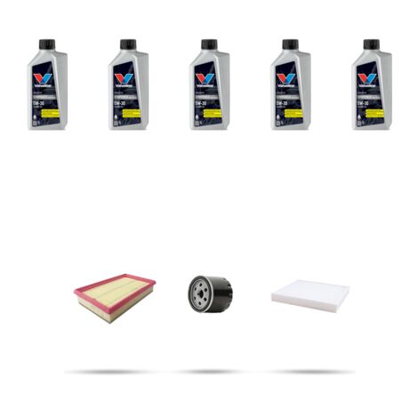 Kit tagliando 3 FILTRI e 5L OLIO compatibile con Jeep Compass II (MP) 1.3 Hybrid 177kw dal 2020