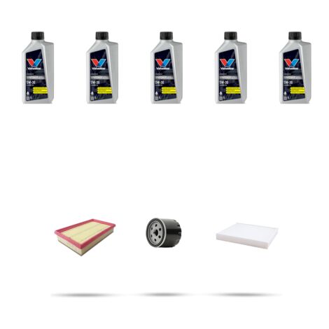 Kit tagliando 3 FILTRI e 5L OLIO compatibile con Jeep Renegade (BU) 1.3 PHEV 177kw dal 2019