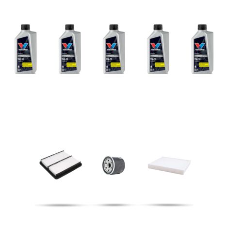 Kit tagliando 3 FILTRI e 5L OLIO compatibile con Kia Cee D III (CD) 1.4 T-Gdi 103kw dal 2018