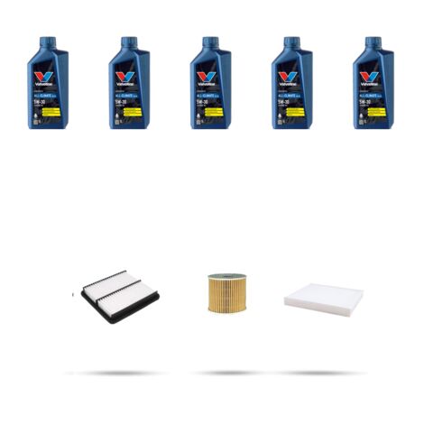 Kit tagliando 3 FILTRI e 5L OLIO compatibile con Kia Cee D III (CD) 1.6 CRDi Eco-Dynamics 85kw dal 2019