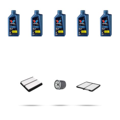 Kit tagliando 3 FILTRI e 5L OLIO compatibile con Kia Sorento I (JC) 2.4 102kw dal 2002