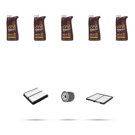 Kit tagliando 3 FILTRI e 5L OLIO compatibile con Kia Sorento I (JC) 2.4 102kw dal 2002