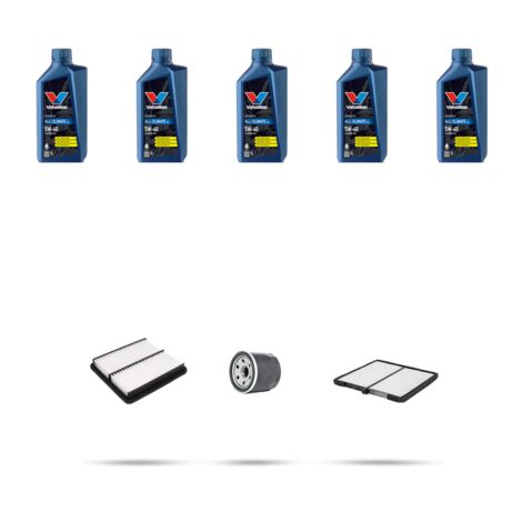 Kit tagliando 3 FILTRI e 5L OLIO compatibile con Kia Sorento I (JC) 3.5 v6 143kw dal 2002