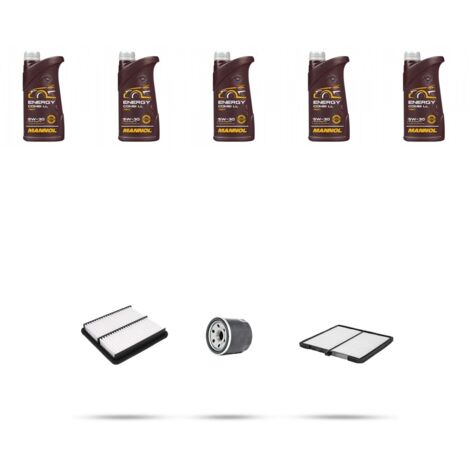 Kit tagliando 3 FILTRI e 5L OLIO compatibile con Kia Sorento I (JC) 3.5 v6 143kw dal 2002