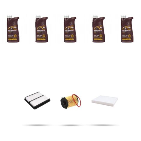 Kit tagliando 3 FILTRI e 5L OLIO compatibile con Kia Sorento II (XM) 2.4 LPG 126kw dal 2010
