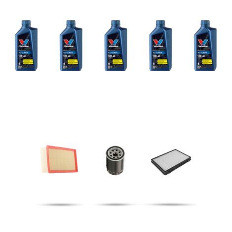Kit tagliando 3 FILTRI e 5L OLIO compatibile con Land Rover Freelander I (L314) 1.8i 16V 86kw dal 2000