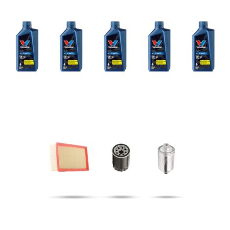 Kit tagliando 3 FILTRI e 5L OLIO compatibile con Lotus Exige 1.8 141kw dal 2000