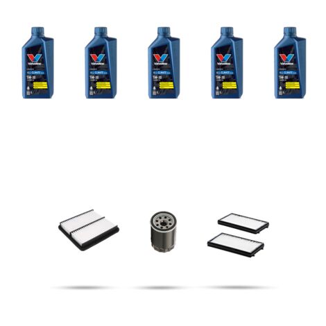 Kit tagliando 3 FILTRI e 5L OLIO compatibile con Mazda 3 (BL) 2.0 MZR 110kw dal 2009