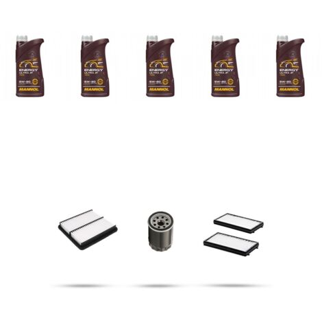 Kit tagliando 3 FILTRI e 5L OLIO compatibile con Mazda 3 (BL) 2.0 MZR 110kw dal 2009