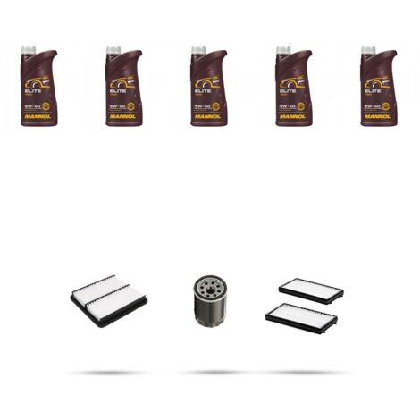 Kit tagliando 3 FILTRI e 5L OLIO compatibile con Mazda 5 (CR) 1.8 85kw 2005 al 2010
