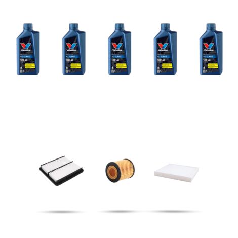 Kit tagliando 3 FILTRI e 5L OLIO compatibile con Mazda 6 (GG,GY) 1.8 88kw dal 2002 al 2007