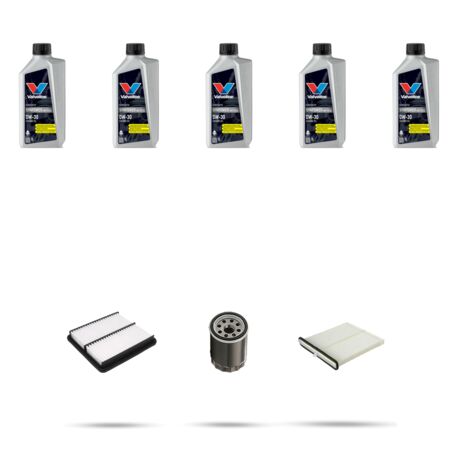 Kit tagliando 3 FILTRI e 5L OLIO compatibile con Mazda 6 (GJ) 2.0 Skyactiv-G 107kw dal 2013