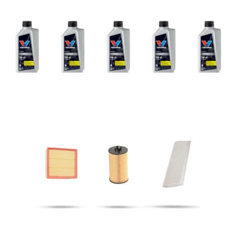 Kit tagliando 3 FILTRI e 5L OLIO compatibile con Mercedes Classe B (W245) B170 85kw Dal 2005 al 2011