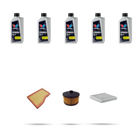 Kit tagliando 3 FILTRI e 5L OLIO compatibile con Mercedes Classe GLB (X247) 200 120KW Dal 2019
