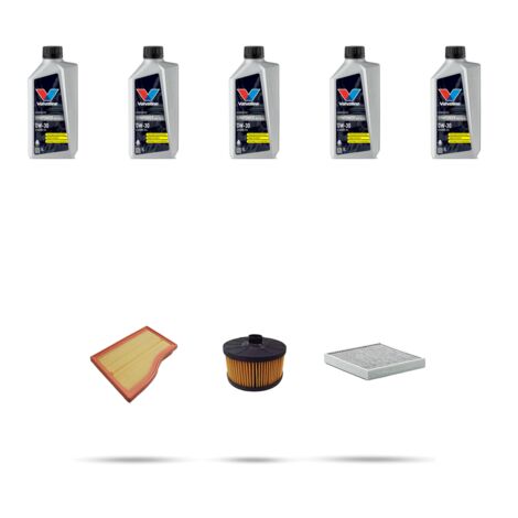 Kit tagliando 3 FILTRI e 5L OLIO compatibile con Mercedes Classe GLB (X247) 200 Hybrid 120KW Dal 2023