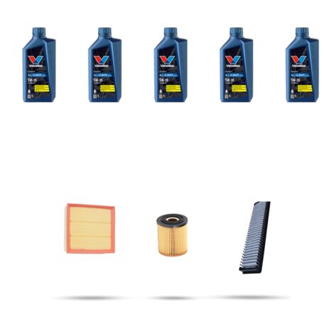 Kit tagliando 3 FILTRI e 5L OLIO compatibile con Mini Cooper 1.6 S 125kw dal 2004