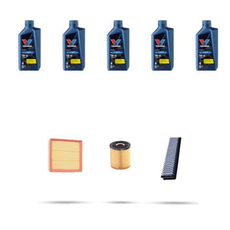 Kit tagliando 3 FILTRI e 5L OLIO compatibile con Mini One I 1.6 66kw Dal 2001