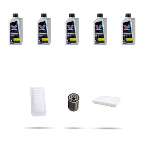 Kit tagliando 3 FILTRI e 5L OLIO compatibile con Mitsubishi Outlander III 2.4 123kw dal 2012