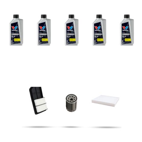 Kit tagliando 3 FILTRI e 5L OLIO compatibile con Mitsubishi Outlander III 2.4 Hybrid 153kw dal 2018