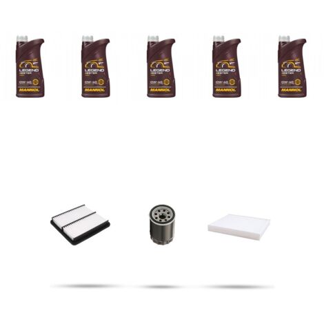 Kit tagliando 3 FILTRI e 5L OLIO compatibile con Mitsubshi ASX (GA7W) 2.0 MIVEC 108kw Dal 2010