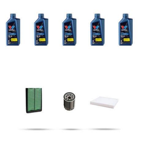 Kit tagliando 3 FILTRI e 5L OLIO compatibile con Nissan Qashqai II (J11E) 1.6 DIG-T 120kw Dal 2014