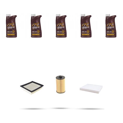 Kit tagliando 3 FILTRI e 5L OLIO compatibile con Opel Astra H ,GTC,SW 1.6 16v Turbo 132kw Dal 2007