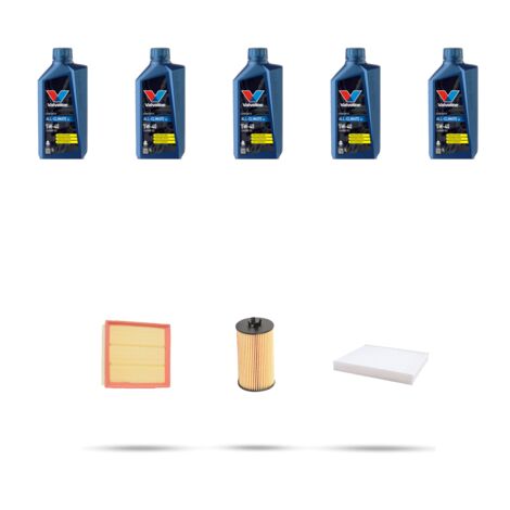Kit tagliando 3 FILTRI e 5L OLIO compatibile con Opel Astra H ,GTC,SW 1.8 16v 103kw Dal 2005