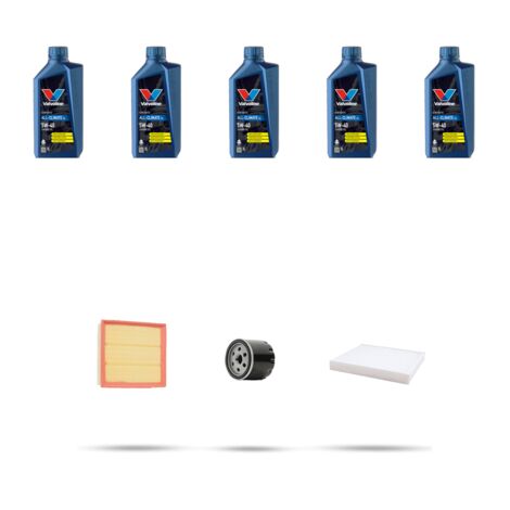 Kit tagliando 3 FILTRI e 5L OLIO compatibile con Opel Astra H ,GTC,SW 2.0 16v Turbo 125kw Dal 2004