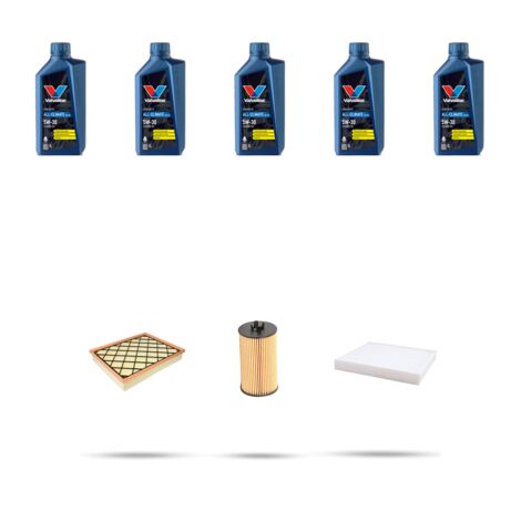 Kit tagliando 3 FILTRI e 5L OLIO compatibile con Opel Insigna 1.8 103kw Dal 2008