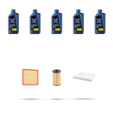 Kit tagliando 3 FILTRI e 5L OLIO compatibile con Opel Zafira B 1.8 88kw dal 2013