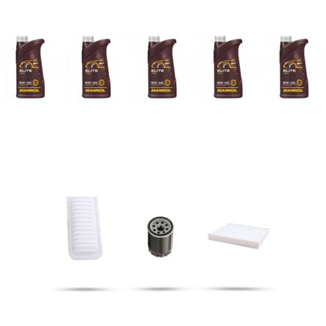 Kit tagliando 3 FILTRI e 5L OLIO compatibile con Peugeot 4008 2.0i 110kw dal 2012