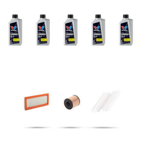 Kit tagliando 3 FILTRI e 5L OLIO compatibile con Peugeot 408 II 1.6 PureTech 158kw dal 2023