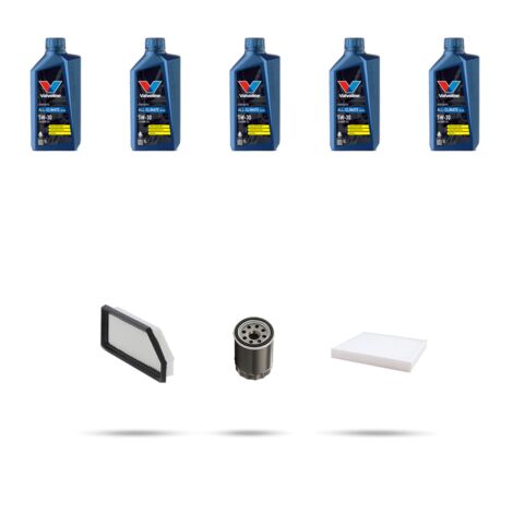 Kit tagliando 3 FILTRI e 5L OLIO compatibile con Renault Captur II 1.6 E-TECH 145 105Kw dal 2022