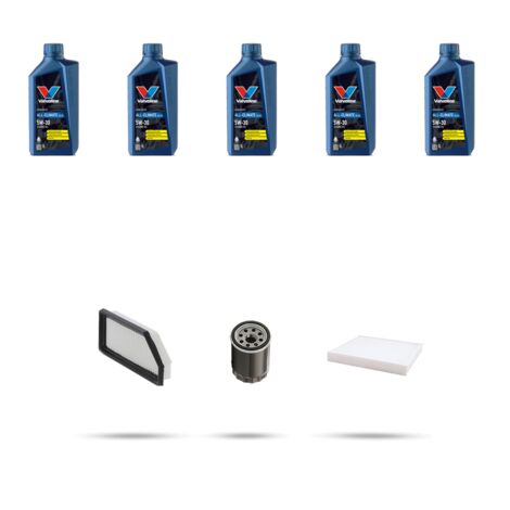 Kit tagliando 3 FILTRI e 5L OLIO compatibile con Renault Captur II 1.6 E-TECH 160 116Kw dal 2020