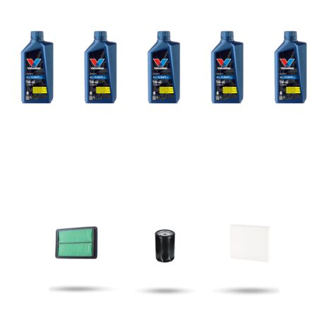 Kit tagliando 3 FILTRI e 5L OLIO compatibile con Renault Kadjar (HFE) 1.6 TCe 165 120kw dal 2016